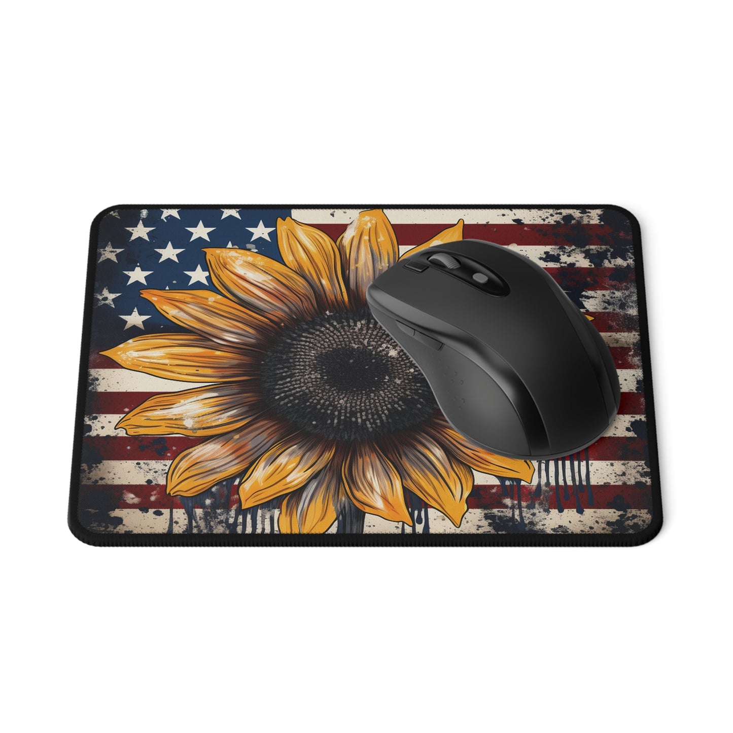 Stars, Stripes, & Sunflowers Non-Slip Gaming Mouse Pad