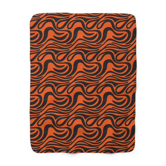 Tiger Stripes Sherpa Fleece Blanket