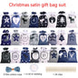 Christmas Advent Calendar Satin Gift Bag Set