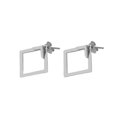 Double Square Geometric Earrings