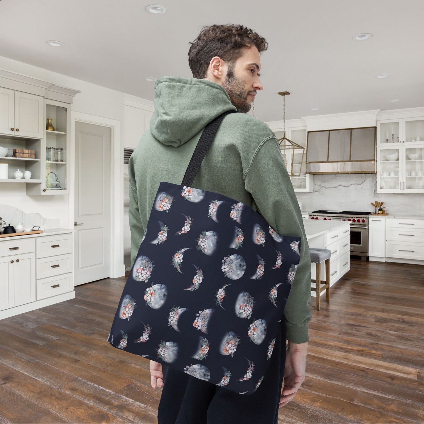 Lunar Garden Canvas Tote Bag