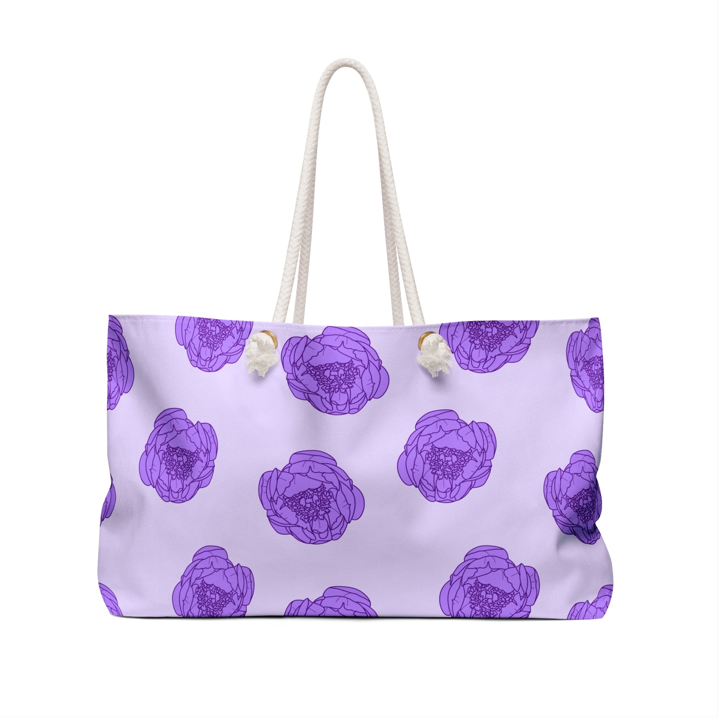 Lilac Mist Peonies Weekender Bag