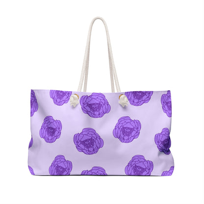 Lilac Mist Peonies Weekender Bag