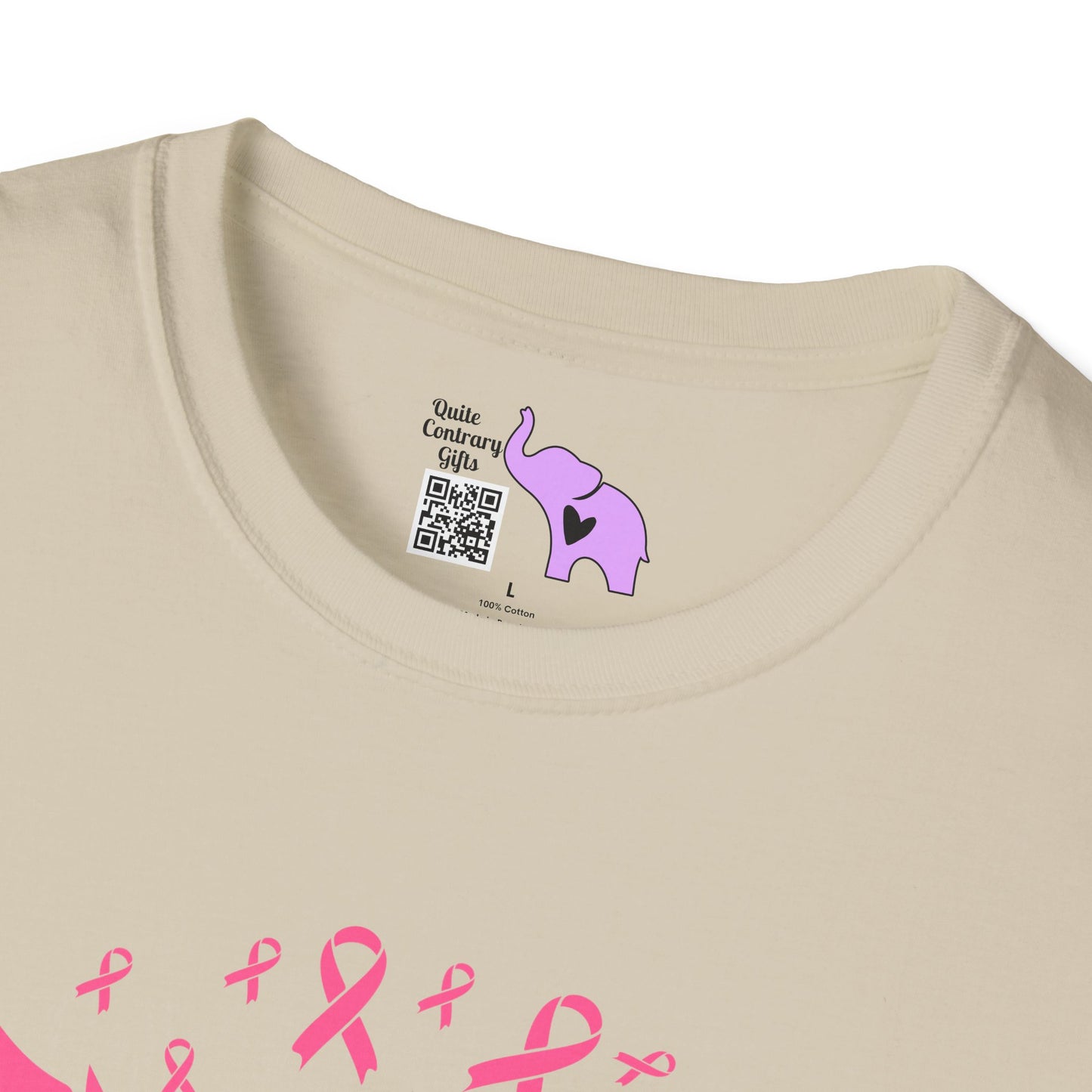Sunflower & Butterflies Breast Cancer Awareness Adult T-shirt