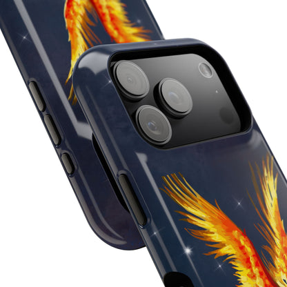 Phoenix Over Nebula MagSafe® Compatible Tough Case for iPhone
