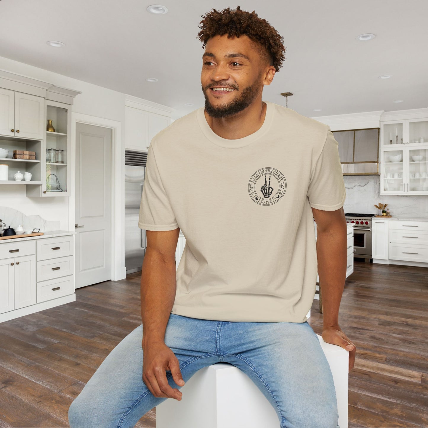 I Don't Ride On The Crazy Train I Drive It Adult T-shirt