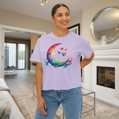 Moon in Love Women's Boxy Tee