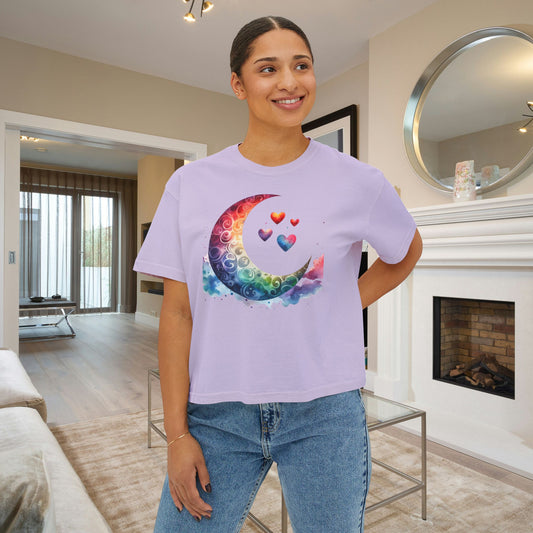 Moon in Love Women's Boxy Tee