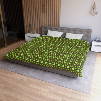 Pistachio Pinwheels Microfiber Duvet Cover