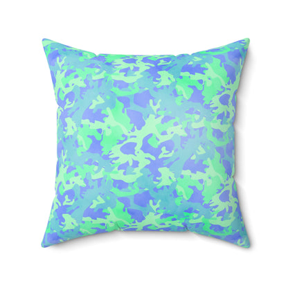 Glacier Grove Camo Throw Pillow