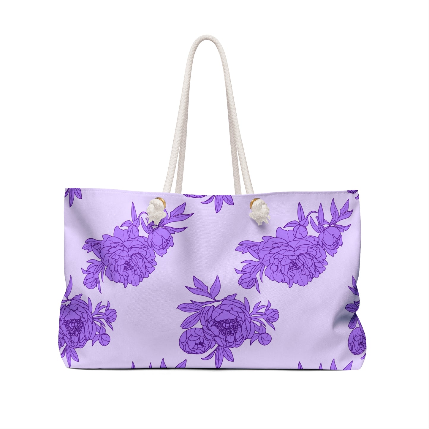 Royal Orchid Peonies Weekender Bag