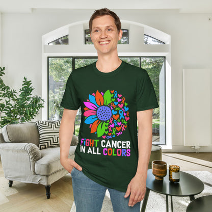 Fight Cancer in All Colors 25 Adult T-shirt