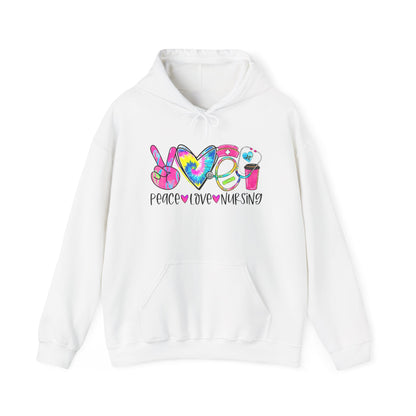 Love Peace Nursing Heavy Blend™ Hooded Sweatshirt