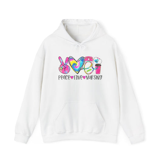 Love Peace Nursing Heavy Blend™ Hooded Sweatshirt
