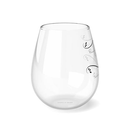 Custom Stemless Wine Glass, 11.75oz