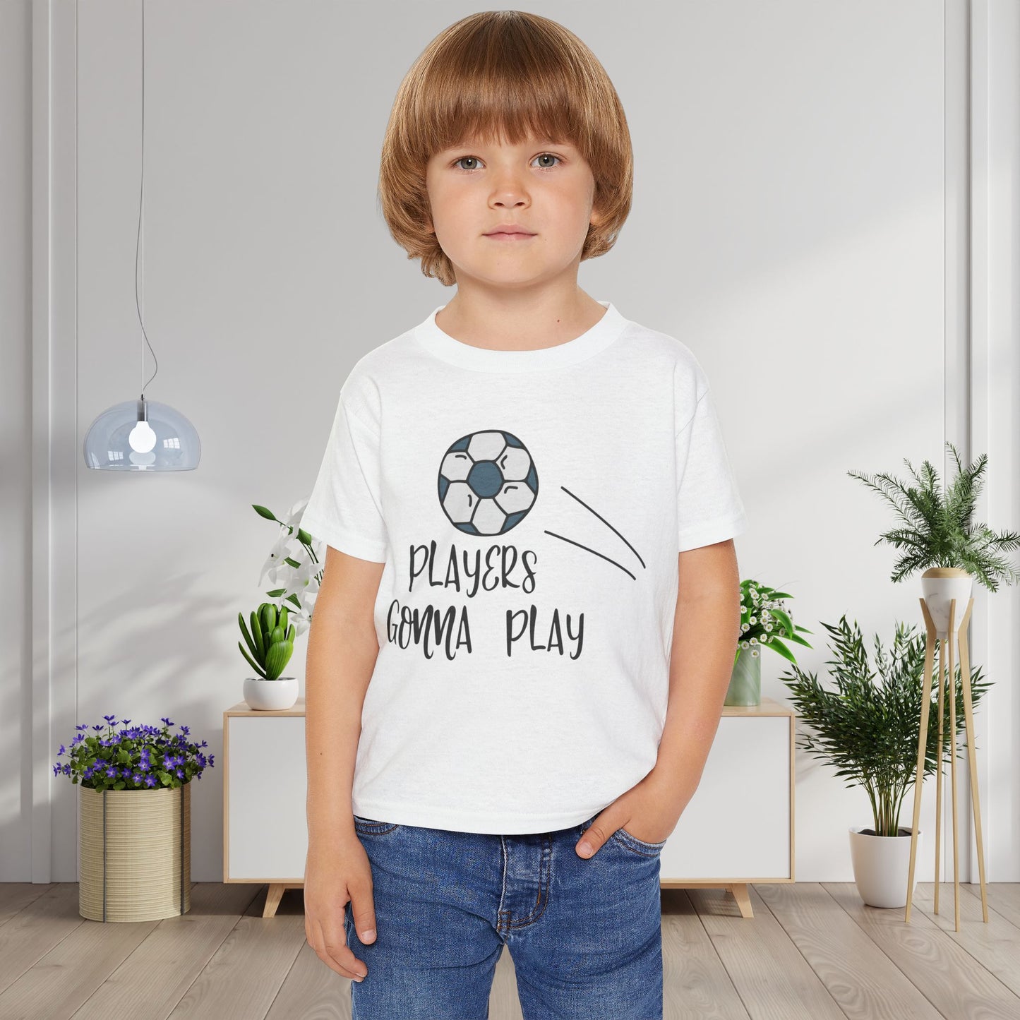 Players Gonna Play (Soccer Ball) Heavy Cotton™ Toddler T-shirt