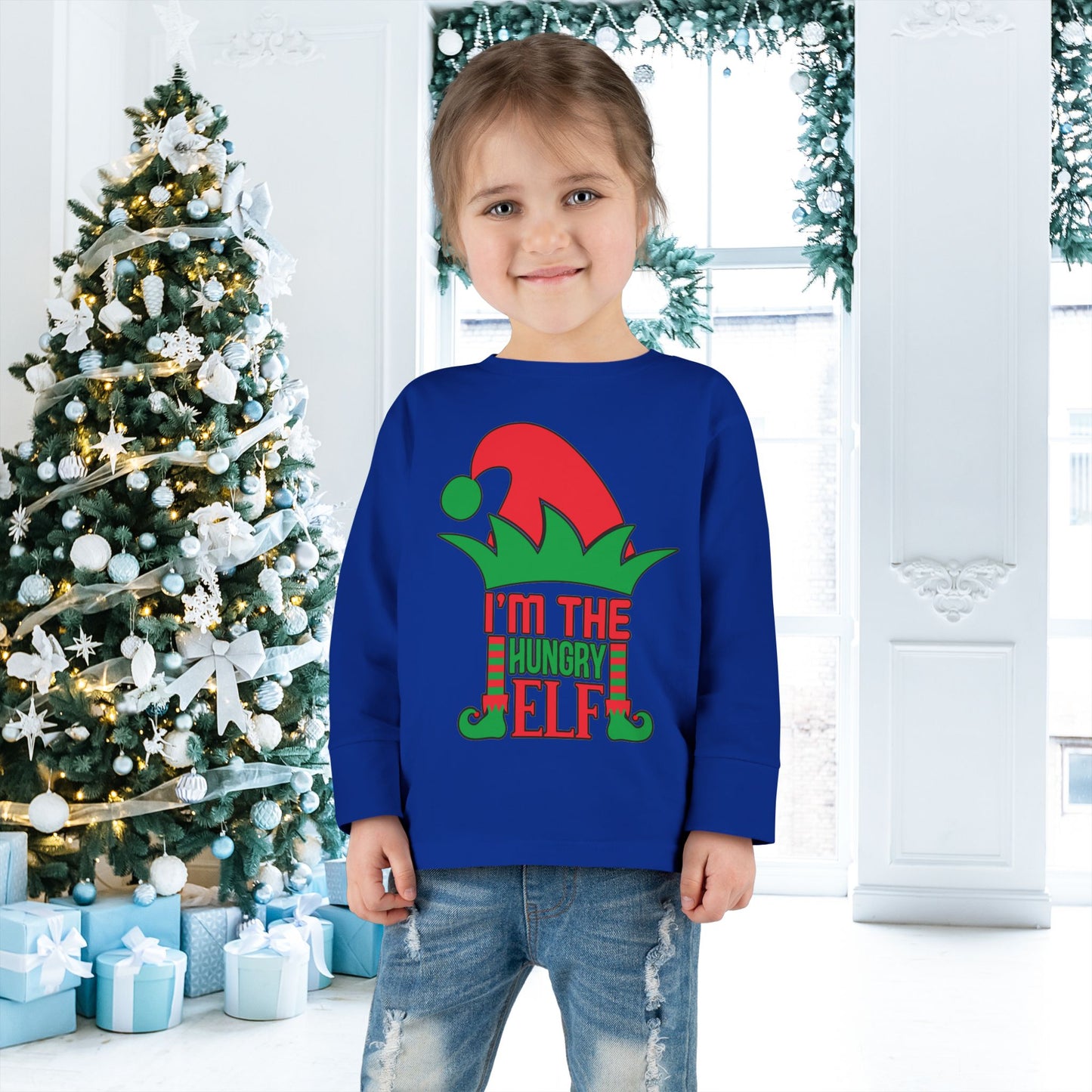 I'm The Hungry Elf Toddler Long Sleeve Tee