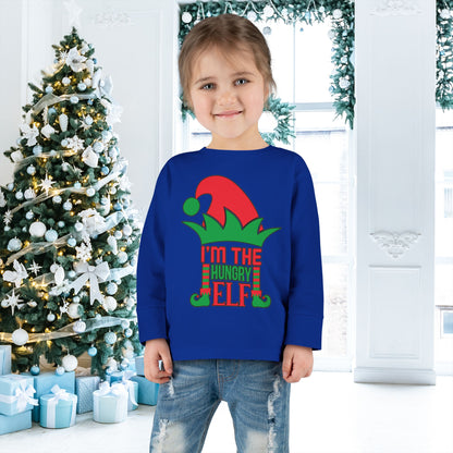I'm The Hungry Elf Toddler Long Sleeve Tee