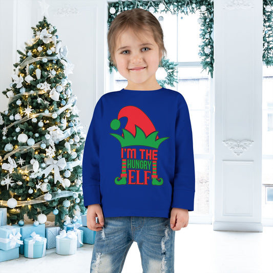 I'm The Hungry Elf Toddler Long Sleeve Tee