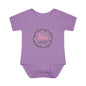 Pink Milestone Wreath Onesie-Three Weeks
