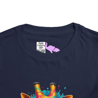 Colorful Giraffe Toddler Tee