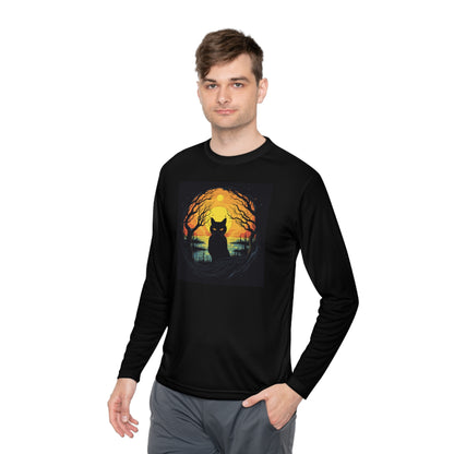 Creepy Black Cats 6 Adult Long Sleeve Tee