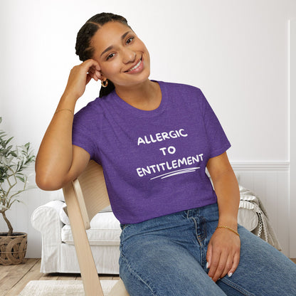 Allergic To Entitlement Adult T-shirt