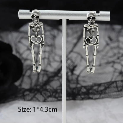 Cute Jacket Skeleton Earrings