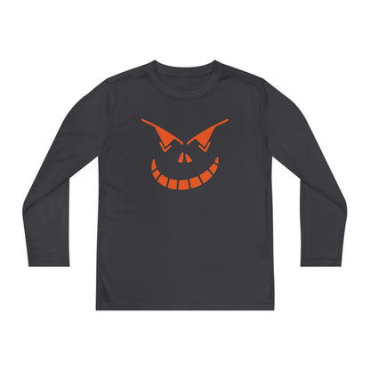 Spooky Jack-O-Lantern Youth Long Sleeve Tee