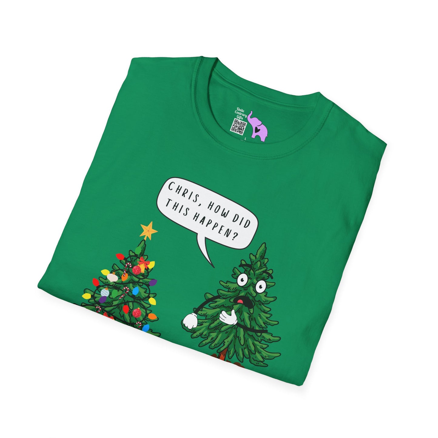 Christmas Tree How Did This Happen? Adult T-shirt