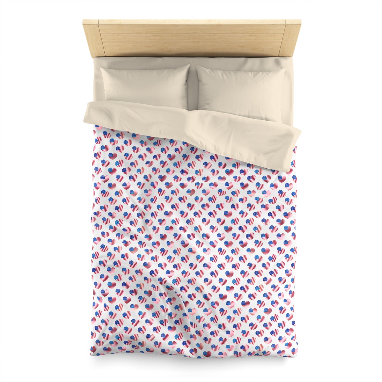 Hearts of Freedom Microfiber Duvet Cover
