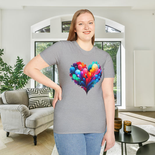 All the Feels Heart Adult T-shirt
