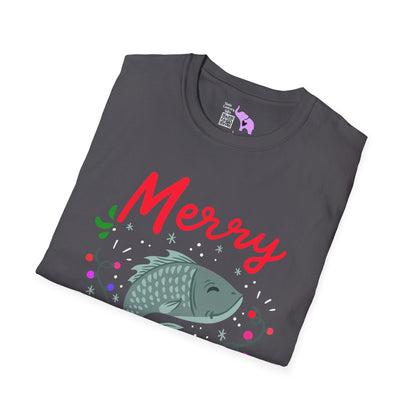 Merry Fishmas (Fish) Adult T-shirt