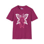 Butterfly Pink Support Ribbon Adult T-shirt