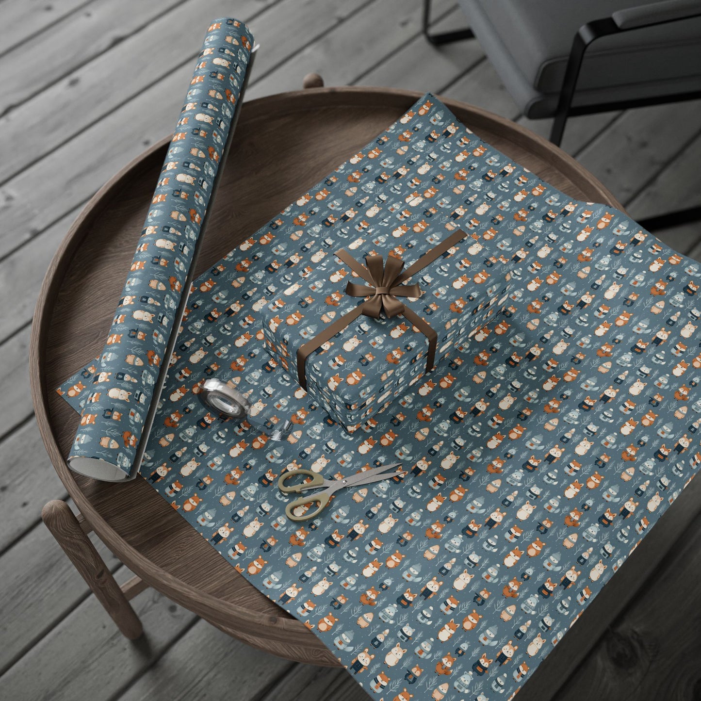 Yuletide Bears Wrapping Paper