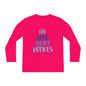 Hanukkah Love Light Latkes Youth Long Sleeve Tee