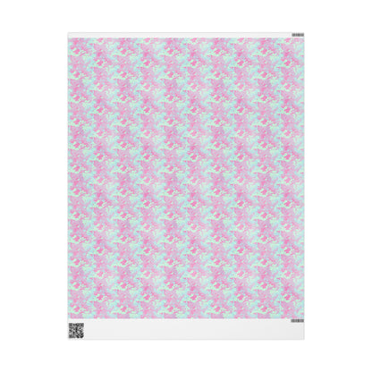 Berry Sorbet Camo Wrapping Paper