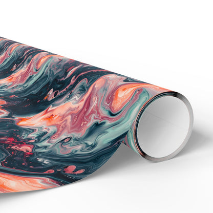 Pink Venom Marble Wrapping Paper