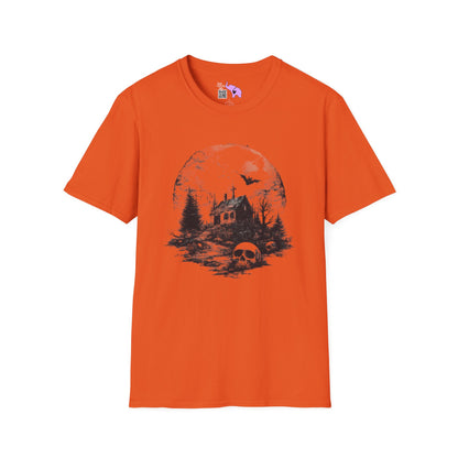 Creepy Full Moon Adult T-shirt