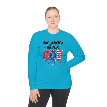 One Nation Under God Unisex Lightweight Long Sleeve Tee