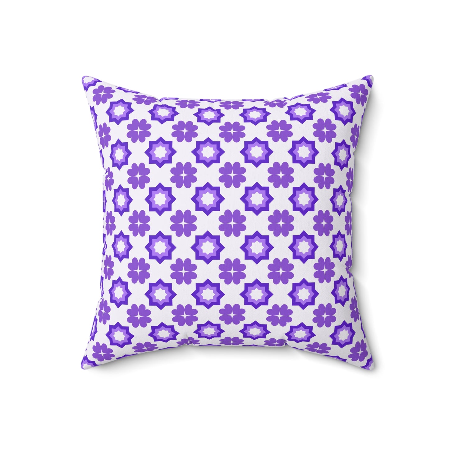 Purple Prism Garden Throw Pillow