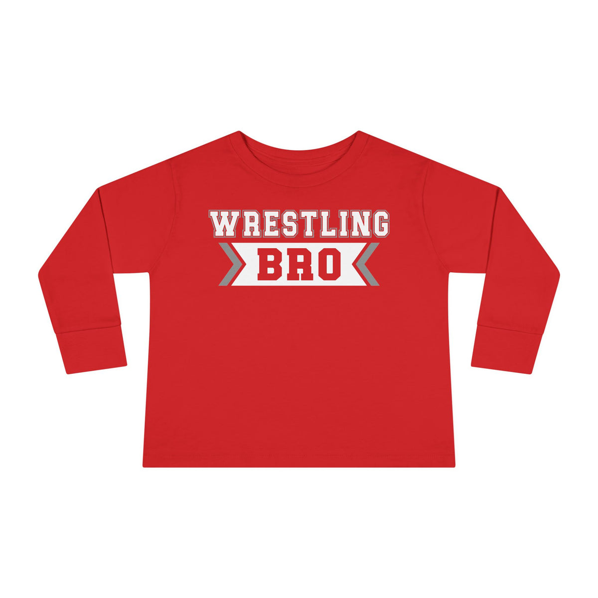 Wrestling Bro Toddler Long Sleeve Tee