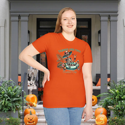 Tanned & Tipsy Skeleton Adult T-shirt