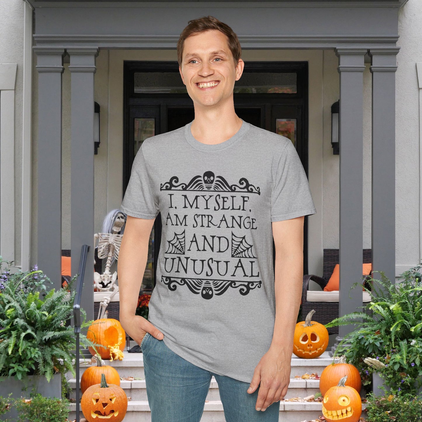 Beetlejuice I Myself Am Strange and Unusual Adult T-shirt