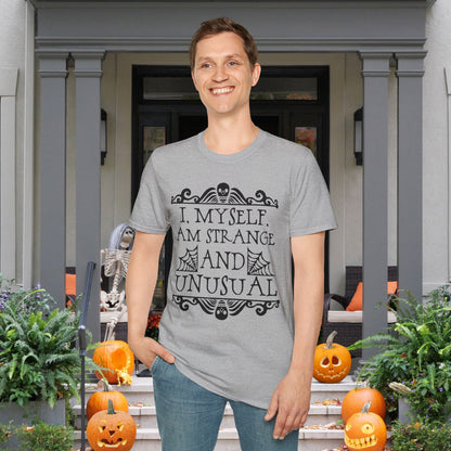Beetlejuice I Myself Am Strange and Unusual Adult T-shirt
