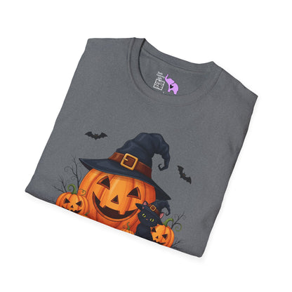 Spooky Season (Jack-O-Lantern/Black Cat) Adult T-shirt