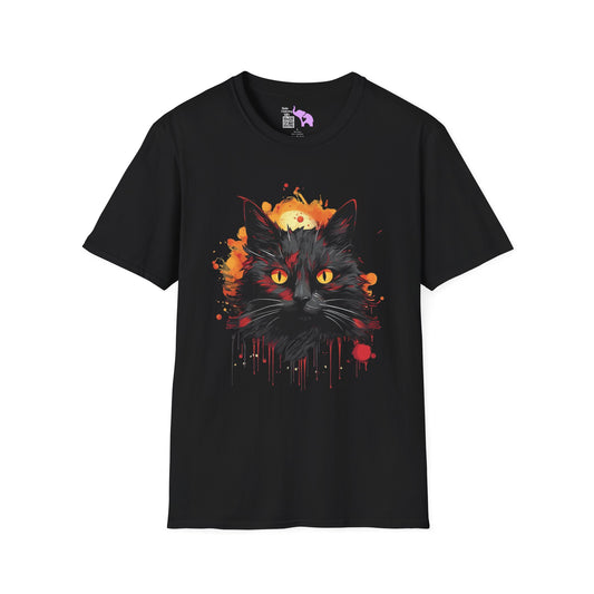 Creepy Black Cats 14 Adult T-shirt