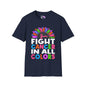 Fight Cancer in All Colors 26 Adult T-shirt