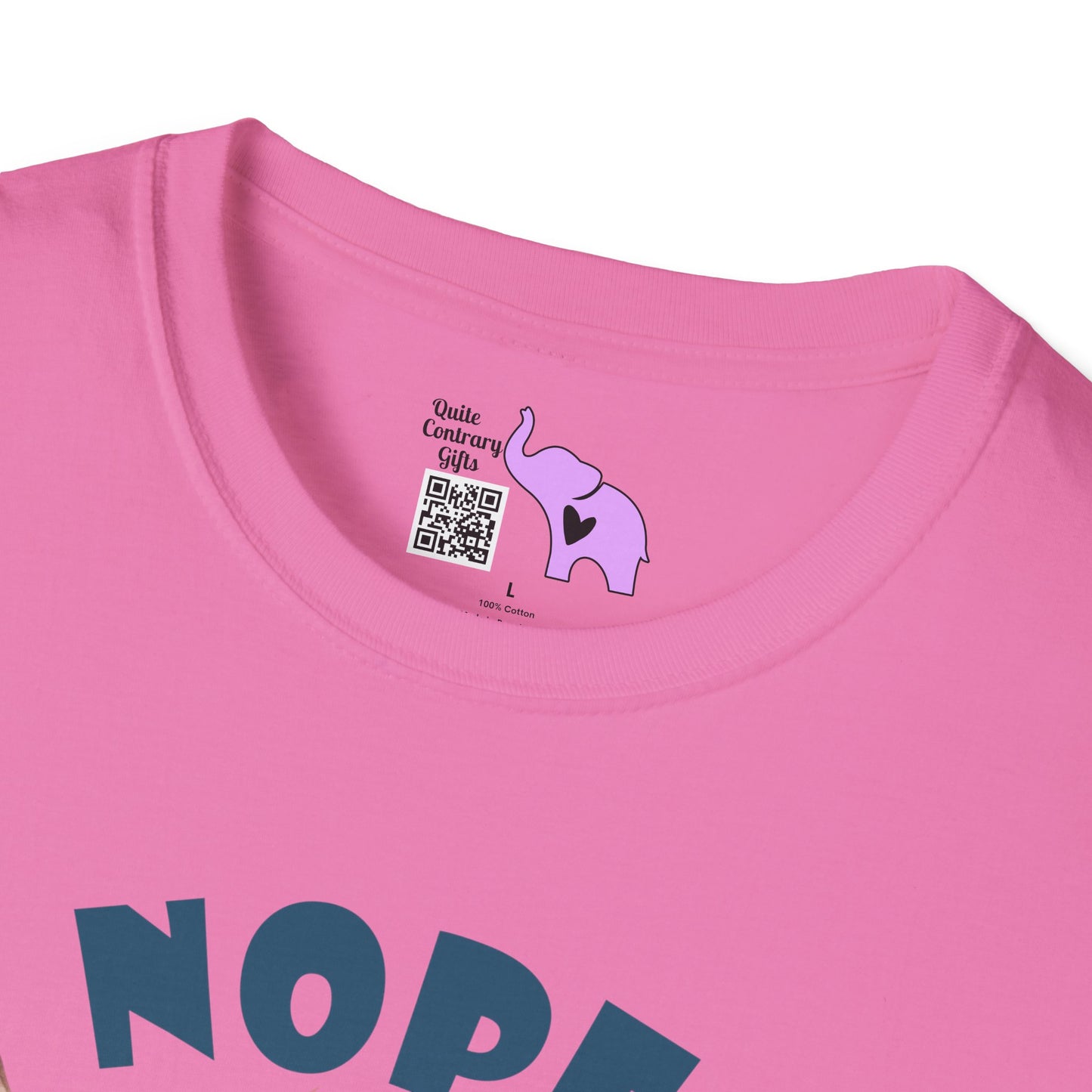 Nope Not Today Cute Cow Adult T-shirt