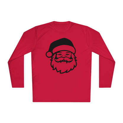 Santa Face Adult Long Sleeve Tee